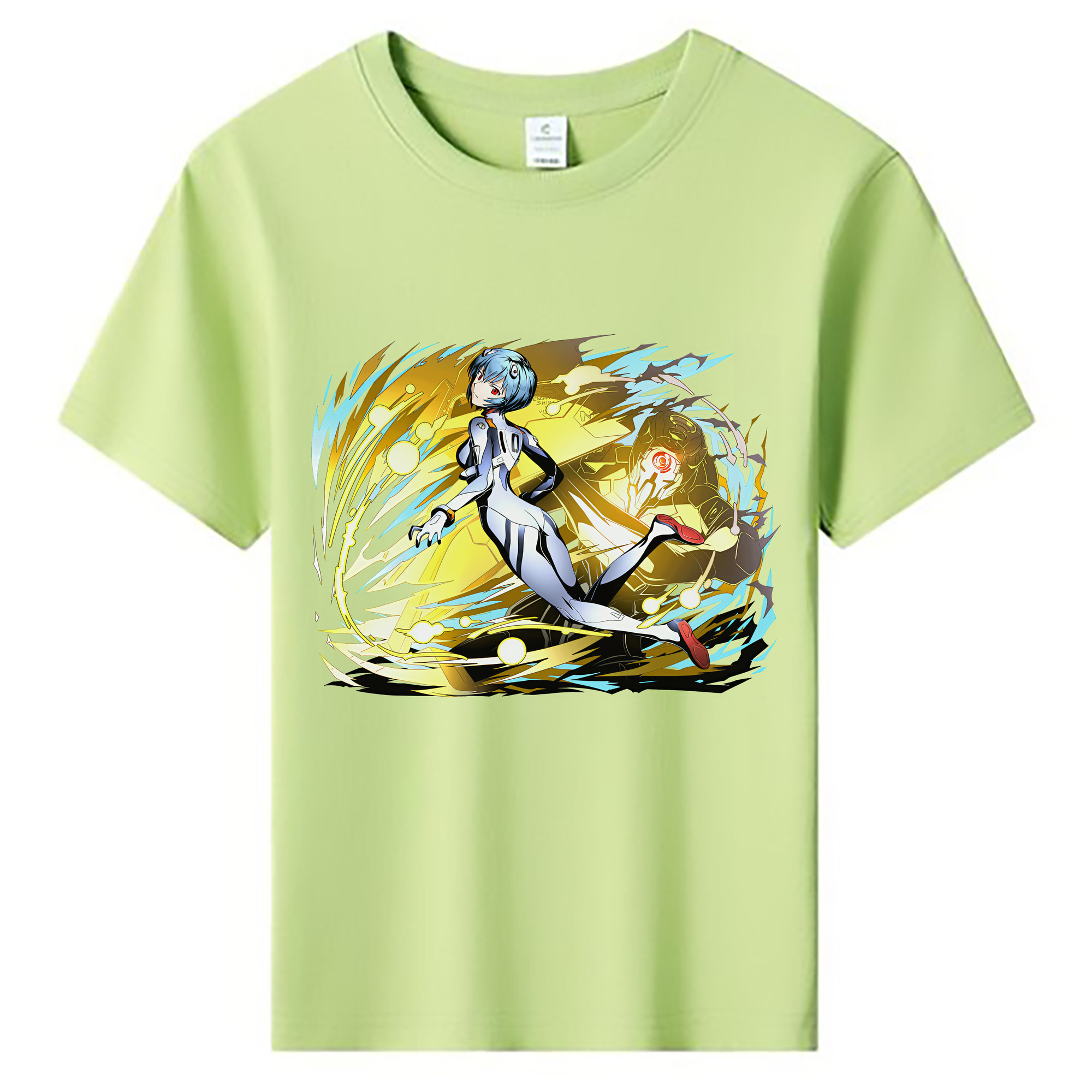 （画像用） EVA 新世紀エヴァンゲリオン 綿100％キッズTシャツ（フロントプリント）